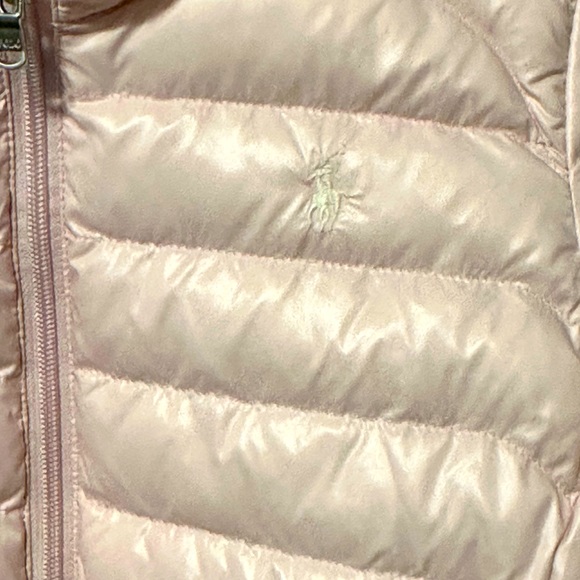 POLO Ralph Lauren girl’s quilted jacket, soft pink - Picture 3 of 5